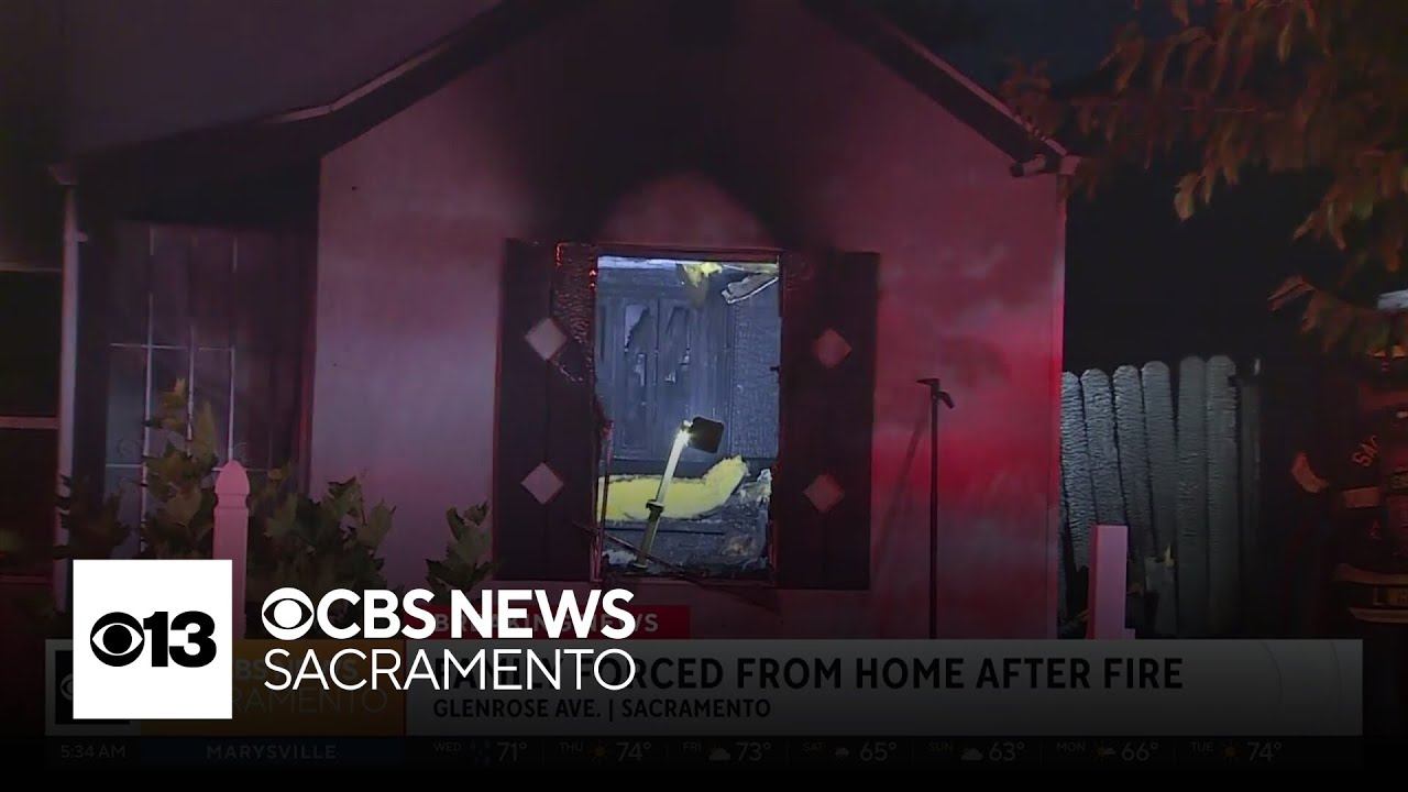Sacramento family forced from home after fire - YouTube