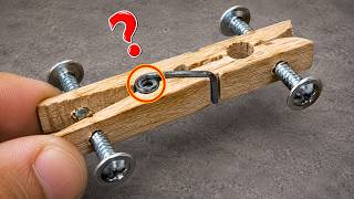 Don't throw away old clothespin😱! An invention that astonishes the whole world!
