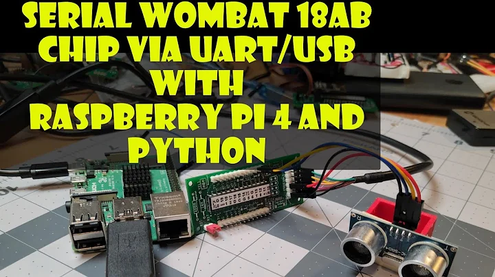 Serial Wombat 18AB to Raspberry Pi via UART/USB adapter.  Python / Distance sensor demo