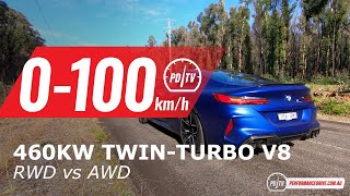 2020 BMW M8 Competition 0-100km/h & engine sound