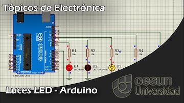 Secuencia de LEDs | Arduino - Proteus | Tópicos de Electrónica | CESUN Universidad