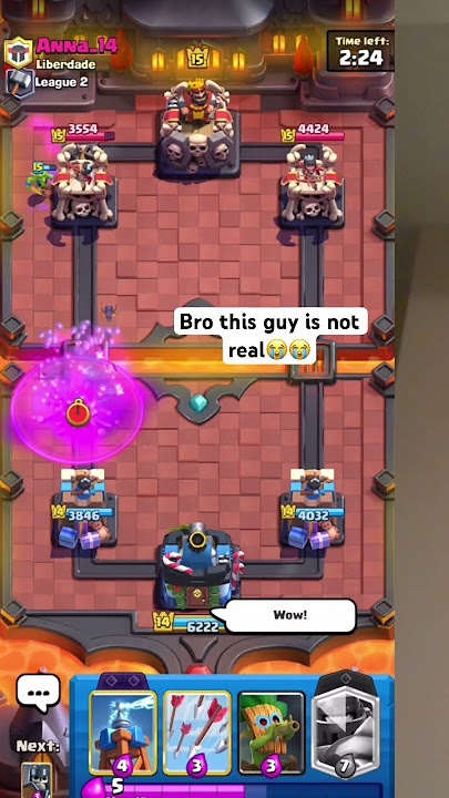 Chat I promise not all Megaknight players are this dumb😭 #clashroyale #funny