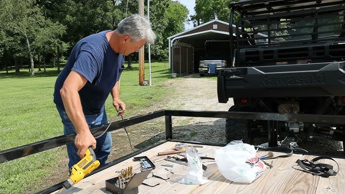 Adding tie-down rings to my trailer for securing equipment 