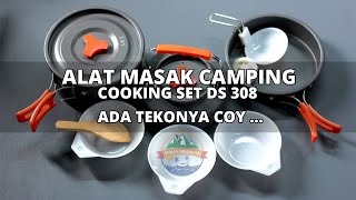 Paket Hemat Cooking Set With Teko - Ceret & Kompor Windproof - Bunga