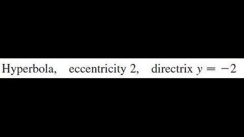 Hyperbola, eccentricity 0.8, vertex (1, pi/2)