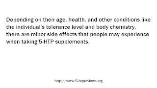 The Potential Side Effects of 5-HTP