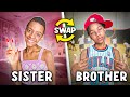 Sister  brother swap lives for 24 hours