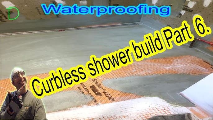 Mix Pour A B onto Floor & Set Bathtub Shower Like Mortar