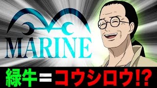 ワンピース考察 ワンピース緑牛の正体を考察 今ゾロの師匠コウシロウ説が熱い One Piece アニメ大考察 Youtube