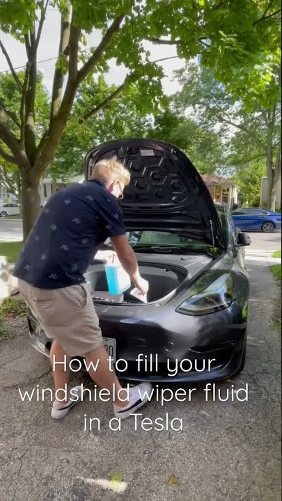 How To Refill Tesla Model 3 Windshield Washer Fluid, How To Tesla