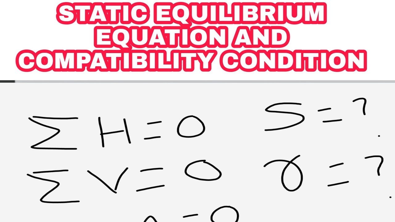 Structural analysis lecture 02 Static equilibrium equation and