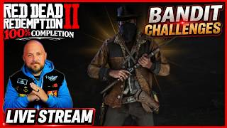 RDR2 Live🔴Bandit Challenges! 100% Run