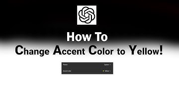 How to Change Accent Color to Yellow on ChatGPT [NEW]
