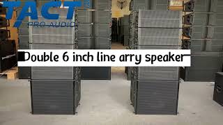 TACT  audio dual 6 inch  small line array speakers stage speaker