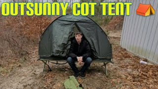 Outsunny Cot Tent Setup And Review