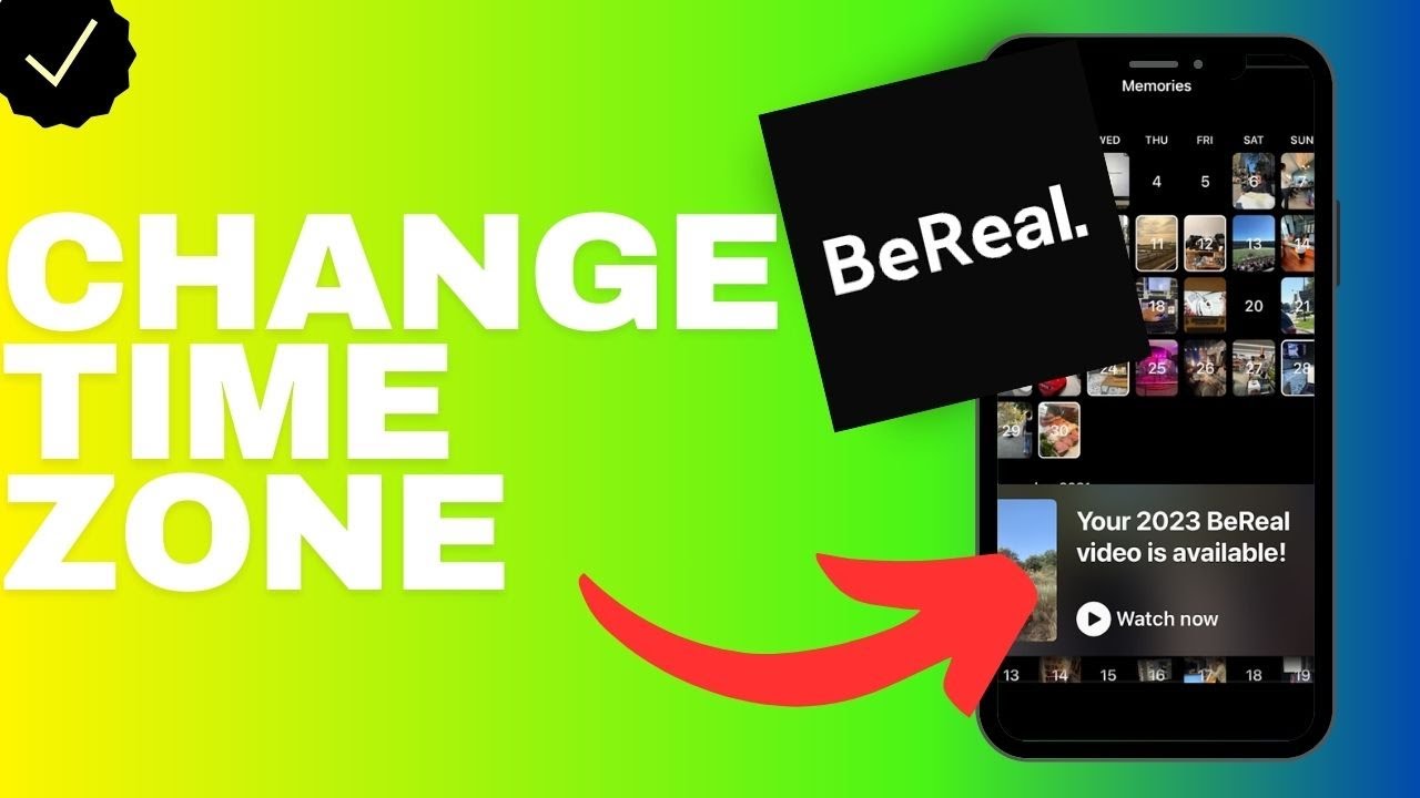 How to change the time zone in the BeReal app?