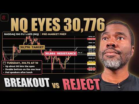 Analisis Nasdaq 100 Hari Ini - Naik 80, Resistensi 30.664 dan Target 30.776 | Persiapan Pra-pasar NQ