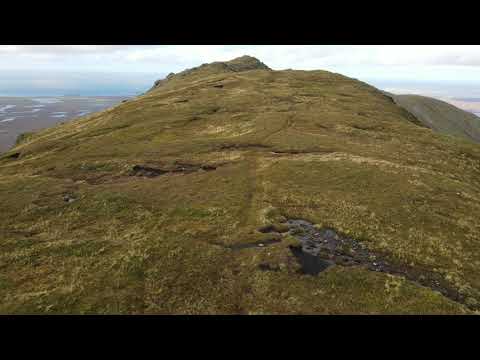 stunning 4k drone footage from Beinn Mhòr on South uist