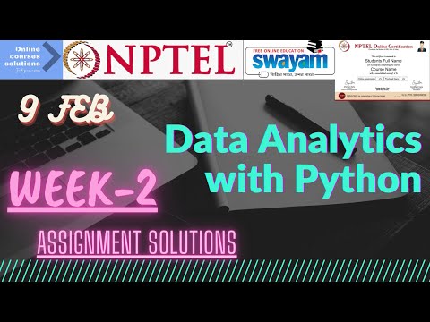 NPTEL | Data Analytics with Python | WEEK-2 Assignment Solutions
