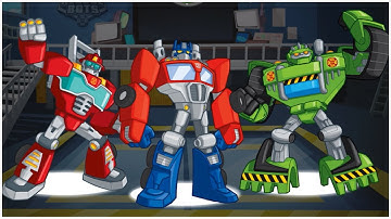 Transformers Rescue Bots: Gameplay Walkthrough Part 5 - Heatwave vs Optimus Prime vs Boulder