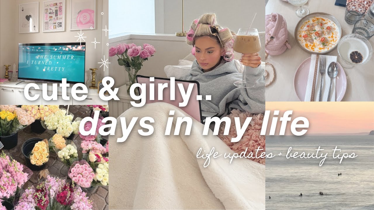 weekly IT GIRL vlog: oversharing + my perfect heatless curls tutorial ♡