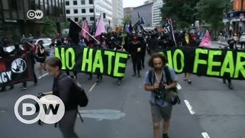 White nationalist demonstration in Washington rallies counter protesters | DW English