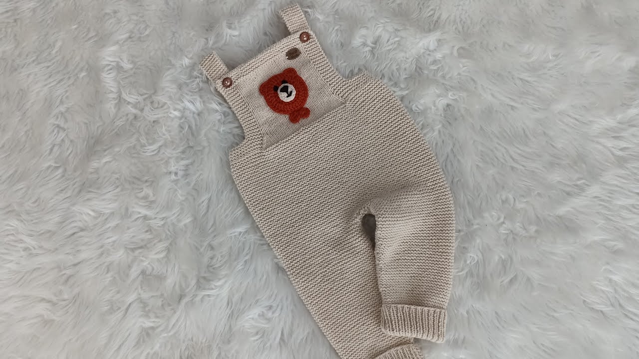 askılı bebek tulum yapımı/ salopet bebek tulumu/ ayıcıklı bebek tulumu yapılışı/ bebek tulumu #örgü