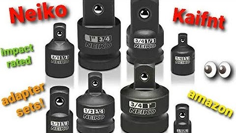 Neiko impact adapter and reducer set/ Kaifnt Low profile socket adapter set. unboxing/review.