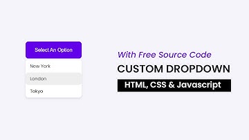 Custom Dropdown Menu | HTML, CSS, Javascript