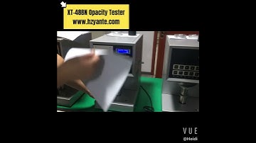 XT-48BN Opacity meter (custom made) for paper operation video
