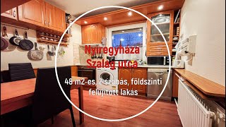 Eladó lakás Nyíregyháza - Szalag utca 48 m2-es, 2 szobás, földszinti  felújított lakás - YouTube