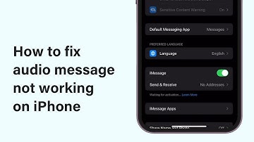 How To Fix Audio Message Not Working On iPhone 2025 | Troubleshoot iMessage Voice Messages