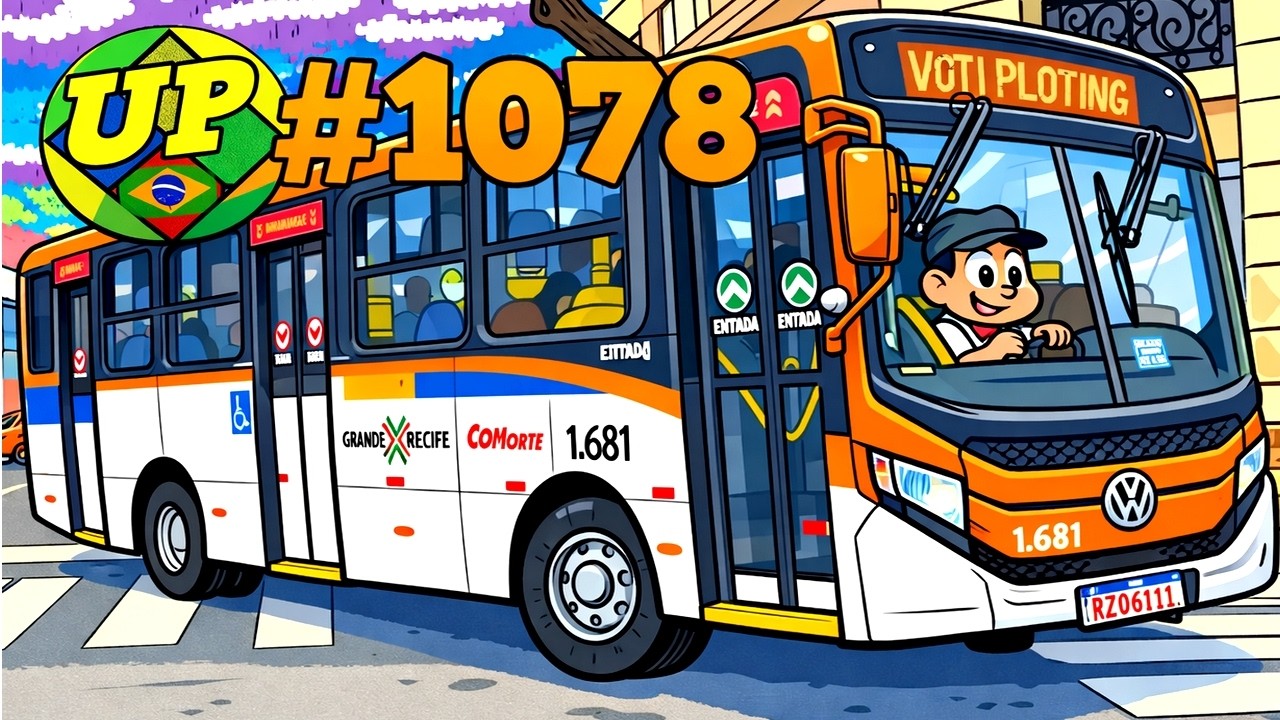 #1078 - RECIFE ANTIGO - Ônibus na Av. Marquês de Olinda  ainda com a decoração do carnaval