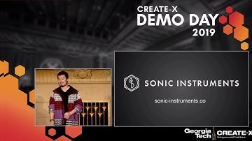 2019 CREATE-X Demo Day Pitch | Sonic Instruments | Fox Theater | Atlanta