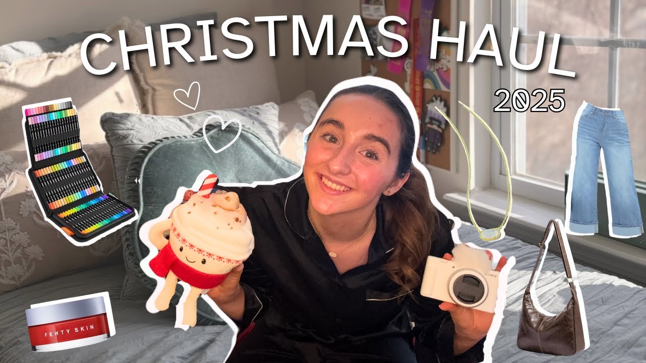 WHAT I GOT FOR CHRISTMAS 2025 | present haul, stockings, & more | 2ENIOR 6ZN | Ep 4 | Aoife Baxter