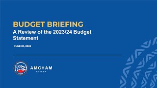 Budget Briefing - A Review of the 2023/24 Budget Statement