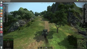 World Of Tanks running on Ubuntu 12.10 (64-bit)