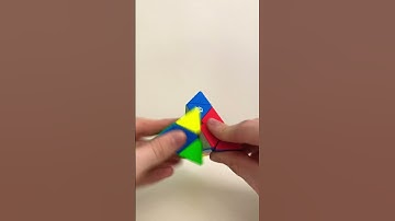 12 moves 1 second Pyraminx cube! #cuber #speedcuber #rubikscube