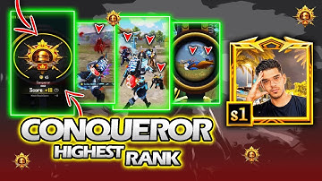 Top 400 / Conqueror Rank / My Hardest Full Gameplay In Highest Rank ! 