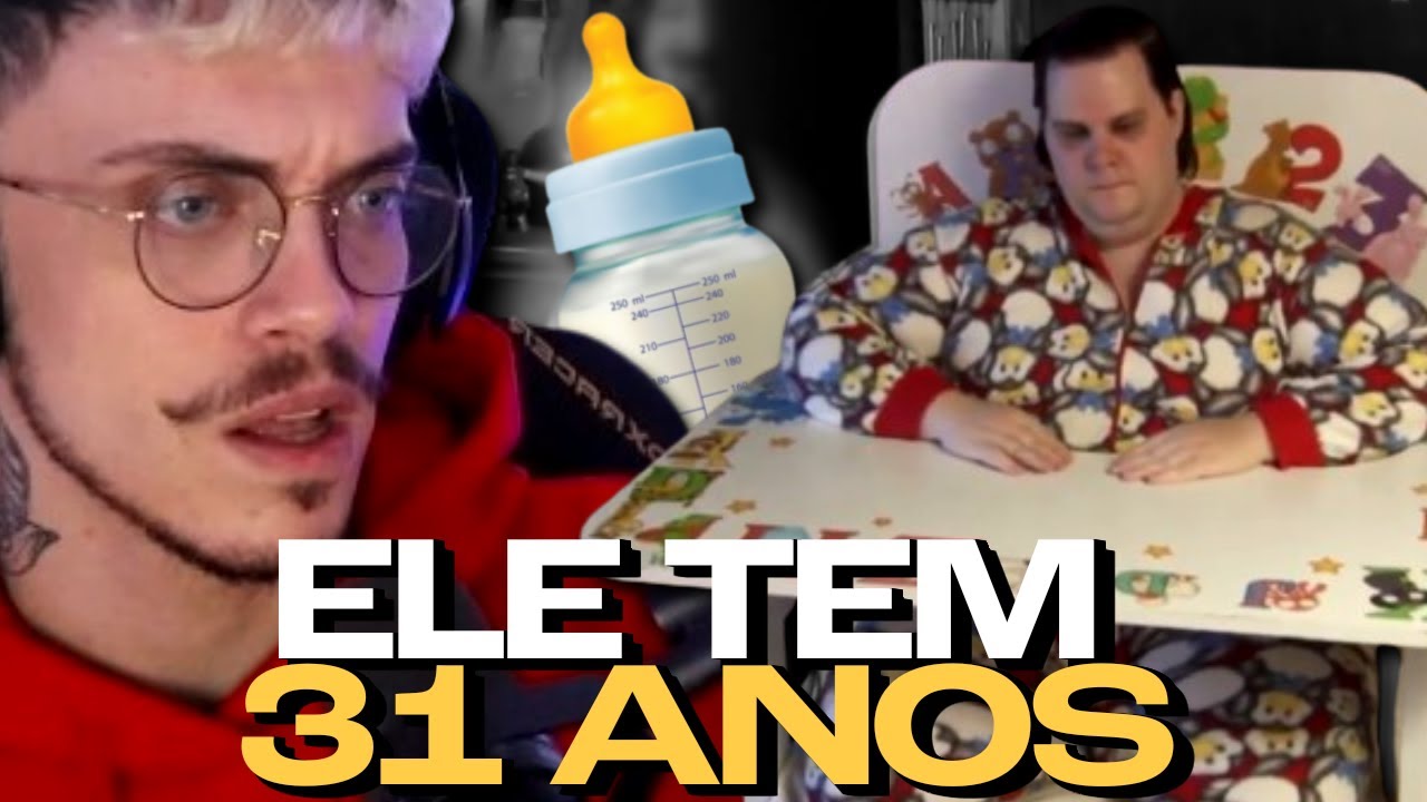 o cara é um ADULTO vivendo como um BEBÊ 😳
