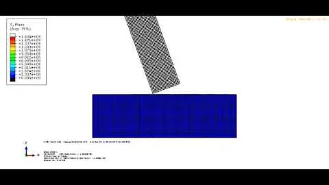 ABAQUS-CAE - Rigid body pentrates ductile body | Festkörper durchdringt duktilen Körper