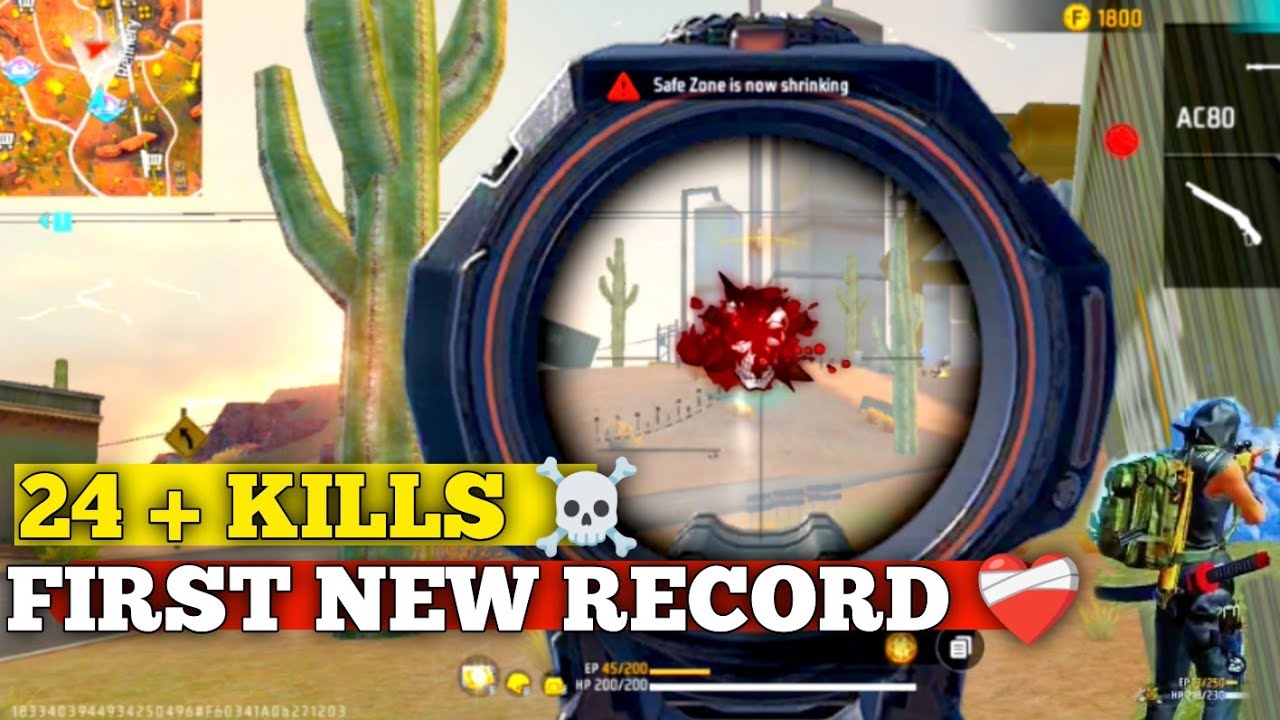 24+ Kills in One Match || Solo vs squad || First New Record 🔥 - YouTube
