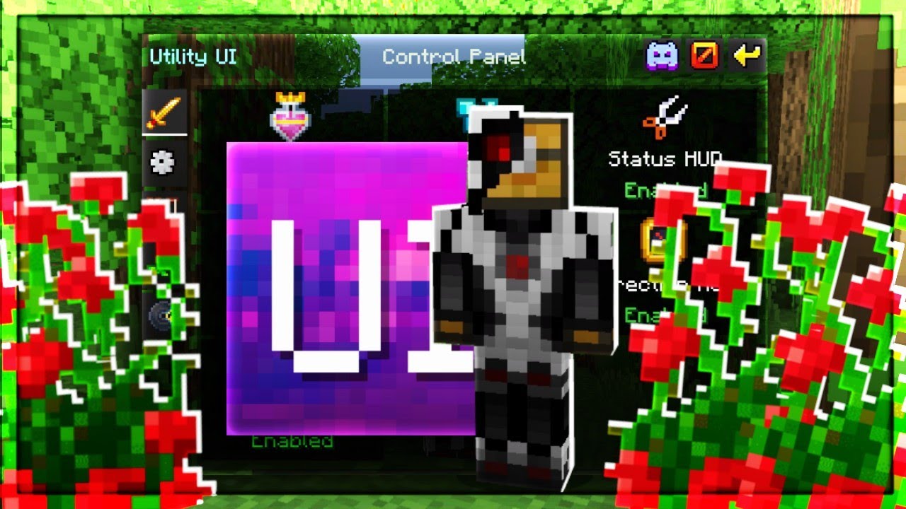 Utility UI Pack (1.20, 1.19) - Best HUD Pack for MCPE/Bedrock 