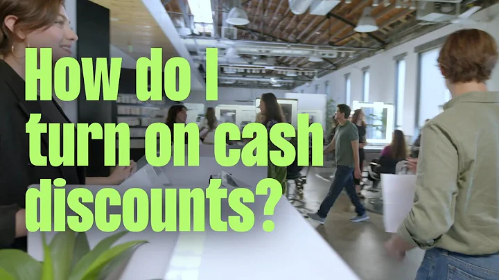 How do I turn on cash discounts?