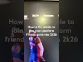 How to fix unable to join cross platform friends game nba 2k26