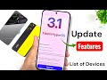 HyperOS 3.1 Update Features &amp; List of Devices in Beta Testing 🔥🔥🔥 #hyperos3  #pocox7pro #pocof7 