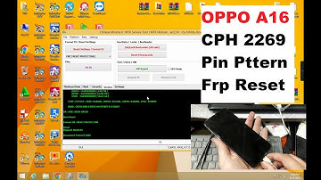 Oppo A16 CPH2269 Pattern Pin Frp Unlock With Cm2