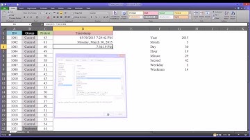 Creating a Timestamp in Excel