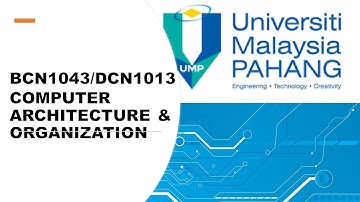 DCN1013/BCN1043-Chap.3-4 Computer Arch.& Org.- Chapter 3-Part 4: Digital Circuits & Digital Systems