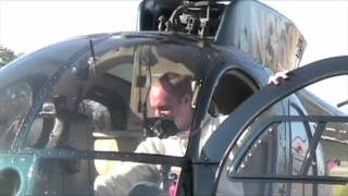 Startup & Takeoff of an Turbine MD500 Hughes 369C Helicopter